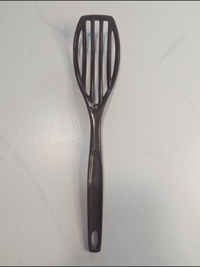 Vintage Foley Brown Nylon Slotted Mixing Spoon Whisk 11" Kitchen Utensil USA